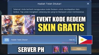 EVENT KODE REDEEM SERVER FILIPINA ! KATANYA BISA DAPET SKIN GRATIS !! BURUAN COBA