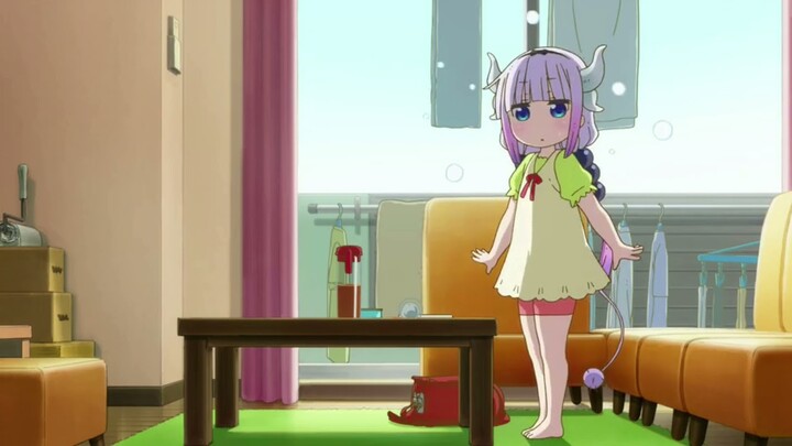 Kanna spilled drink over book | Miss Kobayashi's Dragon Maid S