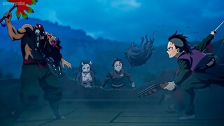 Tanjiro and Tokito Vs Upper Rank Demon - Genya Death Scene - Demon Slayer Season 3 Episode 3