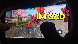 I'm Sad 💔 Free Fire 😔| Realme narzo 20 Pro free fire gameplay test m1887 onetap headshot