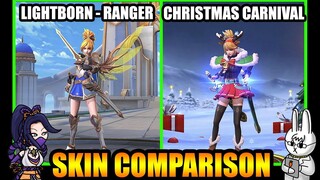 FANNY CHRISTMAS CARNIVAL SPECIAL SKIN EFFECTS VS. LIGHTBORN SKIN - MLBB SKIN COMPARISON SERIES