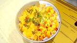 FOOD WARS FOOD Transforming Egg Rice 食戟のソーマ anime food vs real life side by side shokugekinosoma