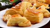 Quick easy homemade puff pastry. No Eggs