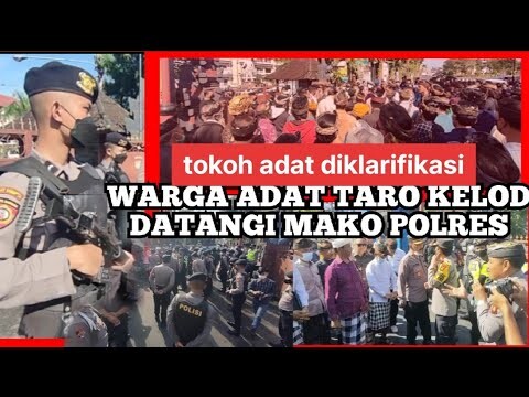WARGA ADAT TARO KELOD DATANGI POLRES GIANYAR