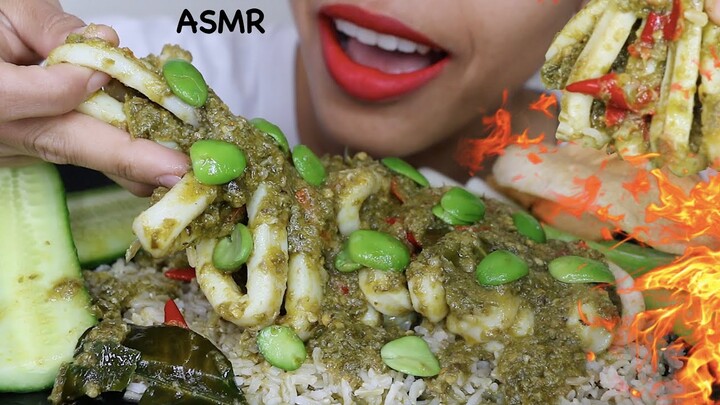 PEDESNYA NYAKITIN 🔥😭 MASAK CUMI BONGSOR SAMBEL IJO, BANJIR PETE MENTAH 🥵💚 || ASMR MUKBANG INDONESIA