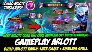 TIPS COMBO ARLOTT META SEKARANG❗CARA MAIN ARLOTT TERBARU❗BUILD ARLOTT TERSAKIT 2024❗GAMEPLAY ARLOTT