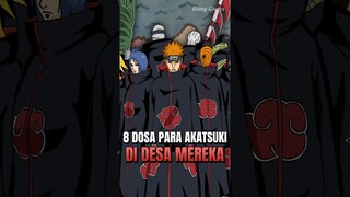 6 DOSA PARA ANGGOTA AKATSUKI DENGAN DESA MEREKA #shorts