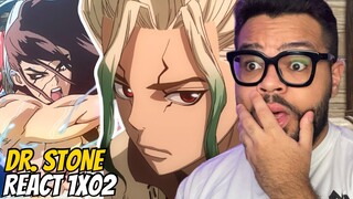 TSUKASA É UM DEUS?! DR. STONE Temporada 1 Episódio 2 REACT