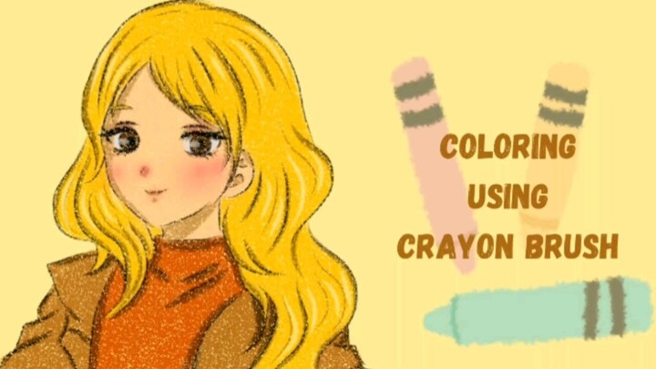 MEWARNAI DENGAN BRUSH CRAYON