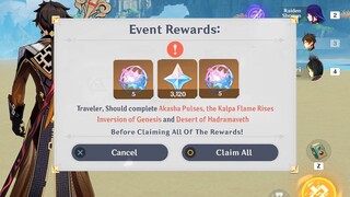 FINALLY! 4,720 FREEMOGEMS For F2P Players And More REWARDS - Genshin impact