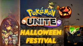 Halloween  sudah datang namanya hallo pokeween Leafeon juga merayakan lho || pokemon unite LEAFEON