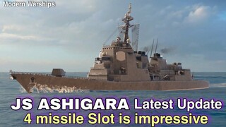 Modern Warships: latest Update JS ASHIGARA with 4missile Slot is impressive.