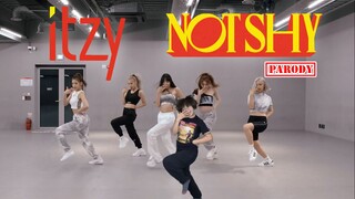 【Ky】绿屏搞笑走位，一起超嗨翻跳ITZY - NOT SHY!!