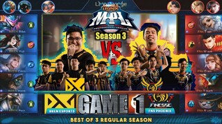 Game1 Bren Exports VS Finesse Phx | MPL PH S3 Regular Season