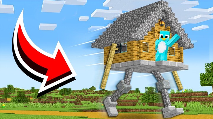 How to Build A Working Walking House in Minecraft