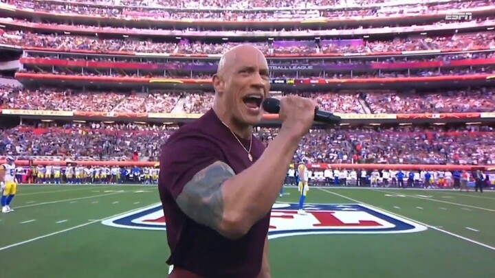 The Rock opens Superbowl 56 to a ROUSING SoFi Stadium