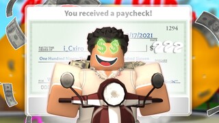 Working for 2 IRL HOURS in bloxburg