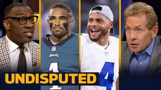 UNDISPUTED | Shannon SHOCKED Dak Prescott (7th) in ranked over the UNDEFEATED Jalen Hurts (13th)