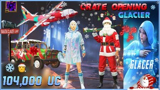 ❄️ Glacier Set Crate Opening - Santa 🎅🏼 ✈️  Winter Wonderland UAZ - PUBG MOBILE | صناديق بابا نويل