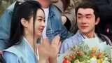 Contrasting expressions of Zhao Liying and Lin Gengxin on the wrap-up day of "The Legend Of Shen Li"