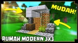 CARA MEMBUAT RUMAH MODERN 3X3 - Minecraft Indonesia