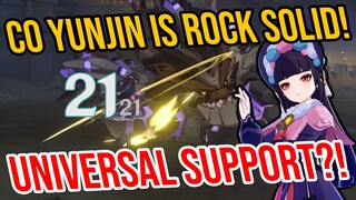 C0 YUNJIN IS ROCK SOLID! but should you build her?! 4★ Weapon Showcase! Genshin Impact