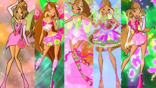 Flora in Winx Club is all transformed, the most gentle fairy in the whole play