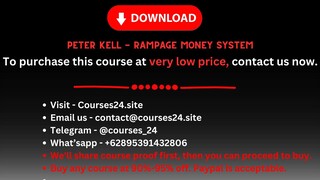 Peter Kell - Rampage Money System