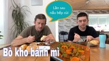 Phản ứng của hai cha con khi ăn bò kho bánh mì mẹ nấu 💥 Ẩm thực Việt Nam | Cuộc sống ở Đức