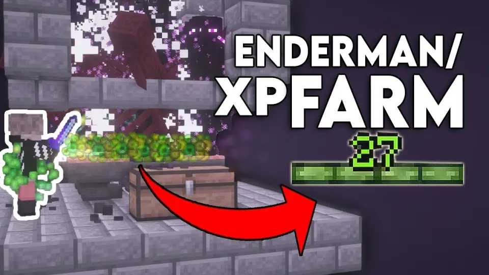 Enderman Xp Farm Tutorial In Minecraft Bedrock 1 18 Mcpe Xbox Ps4 Nintendo Switch Windows10 Bilibili