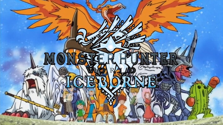 หัวเข็มขัดมือล้วน 200 เฟรม [Monster Hunter] x [Digimon OP]