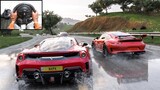 1100HP Ferrari 488 Pista - Race Gameplay | Forza Horizon 5 | Thrustmaster T300RS