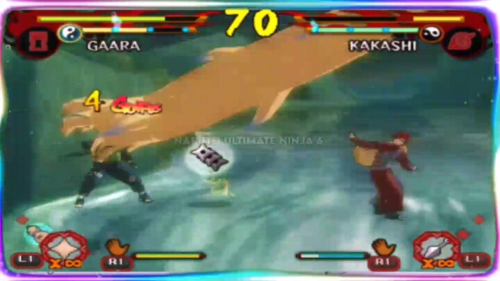 KAZEKAGE GAARA VS KAKASHI - NARUTO ULTIMATE NINJA 6 ANDROID GAMEPLAY