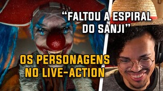 AS CARACTERIZAÇÕES DO LIVE ACTION DE ONE PIECE