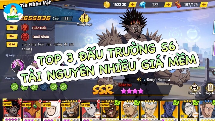 Pass acc top 3 đấu trường s6 ngon giá rẻ cho Ae comeback - One punch man | Newbie Gaming