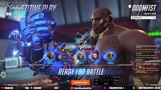 Overwatch 2 Tryhard Tank Doomfist Gameplay By Rollout Doomfist God GetQuakedOn