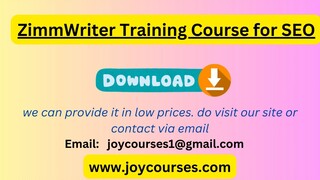 ZimmWriter Training Course for SEO