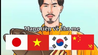 Mang tiền về cho mẹ qua các thứ tiếng