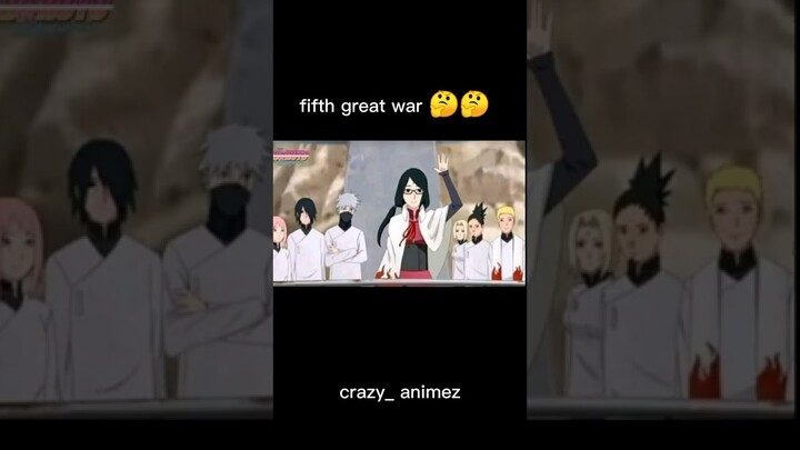 fifth great ninja war is going to happen #shorts #naruto