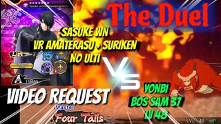 MENJAWAB TANTANGAN • SASUKE WN  VR AMATERASU + SURIKEN • TANPA ULTI VS YONBI LV 48 SAM 37 • NxB NV