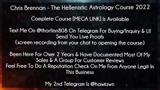 Chris Brennan Course The Hellenistic Astrology Course 2022 download