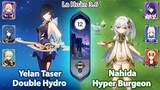 Yelan Taser Double Hydro & Nahida Hyper Burgeon | La Hoàn Thâm Cảnh Tầng 12 | Genshin Impact 3.6