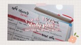 Cách mình lên kế hoạch ôn thi cuối kỳ 🍒 // Final exam study plan // jawonee