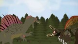 [MMD.3D] Spinosaurus VS Godzilla setinggi 30 meter yang hidup kembali
