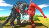 Colossal Titan VS Mechagodzilla 2021 - Animal Revolt Battle Simulator