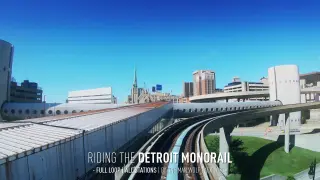 【4K】Detroit People Mover | Detroit, Michigan 2020  | Full Ride  | Cut out Stops