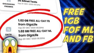 PAANO MAKA KUHA NG FREE MB SA GIGALIFE APP TUTORIAL 2021