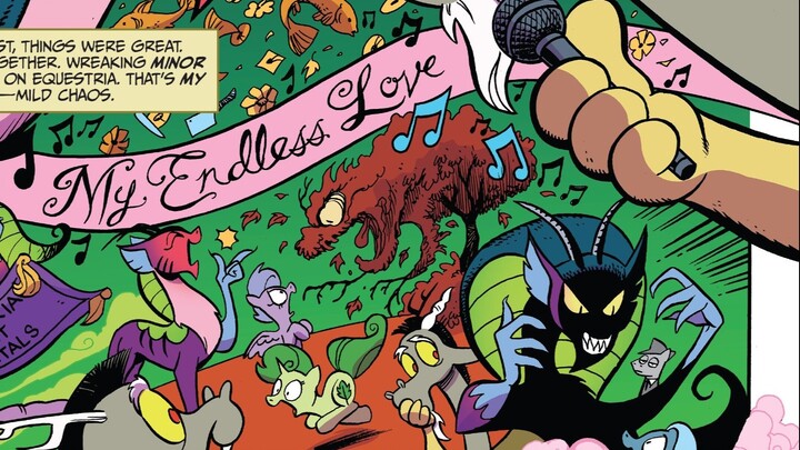 My Little Pony comics: Discord's first encounter with his ex-girlfriend, unexpectedly Discord is not