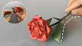 Origami "Bunga Mawar" yang Indah, Terlihat Rumit, tetapi Sangat Mudah