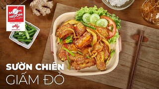 Cách làm SƯỜN CHIÊN GIẤM ĐỎ đẹp mắt bắt cơm | MÓN NGON MỖI NGÀY